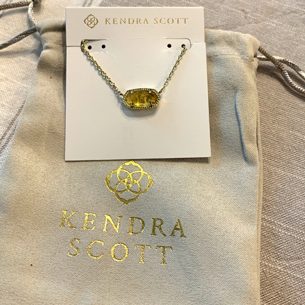 Kendra Scott Elisa Pendant Gold Necklace